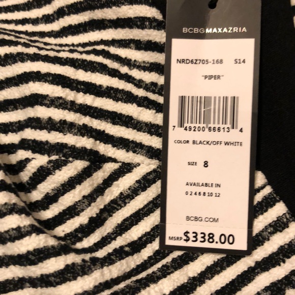 NWT BCBG Textured Peplum "Piper" Dress - Picture 6 of 8